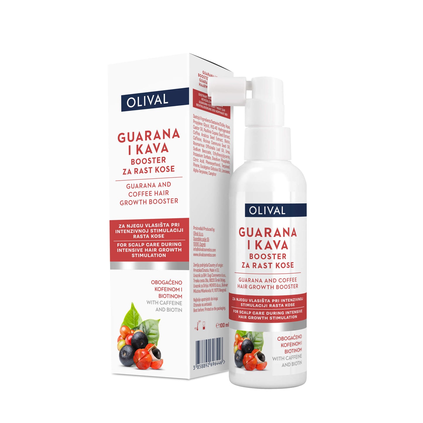 Guarana i kava booster za rast kose 100 ml